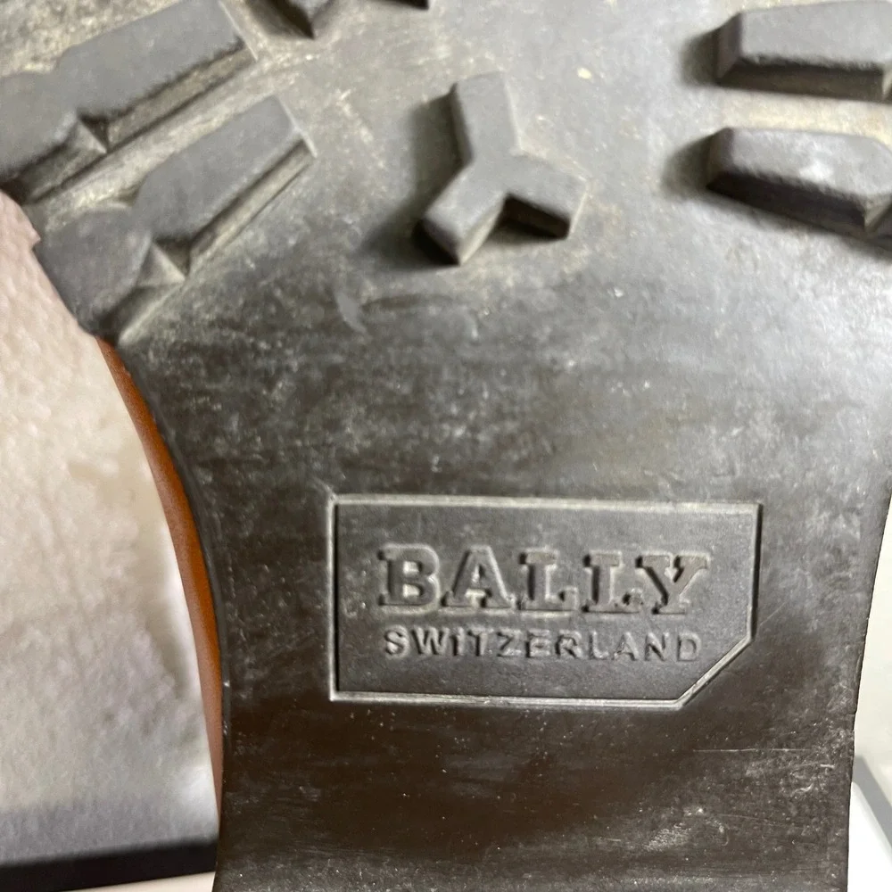 Bally Switzerland Porthos Monk Strap Cap Toe Brown Leather Dress Shoes Men 9.5D‎